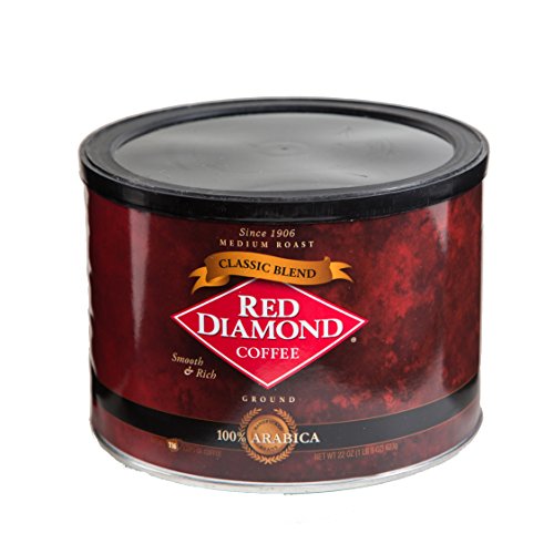 Red diamond classic blend ground coffee.