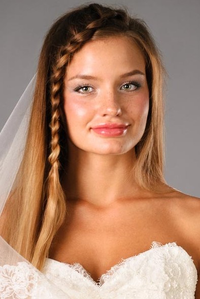 Romantic Side Braid for Wedding