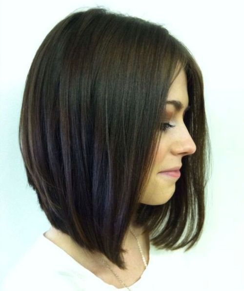 Forward-Angled Bob Without Bangs