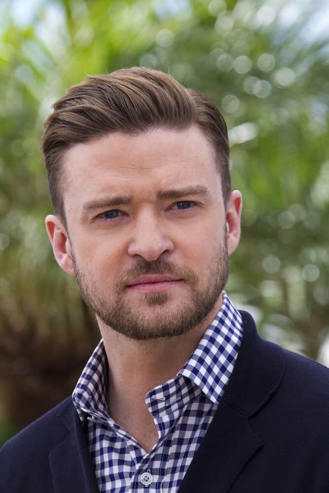 The actor wore his hair with a slight caramel tone and brushed to the side. This look was worn last May 19, 2013, at the 66th Annual Cannes Film Festival.