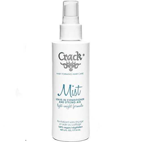 Crack: Anti-Frizz Improved Mist Spray Leave-In Conditioner Styling Aid Light-Weight Formula, 6 oz (New Formula)