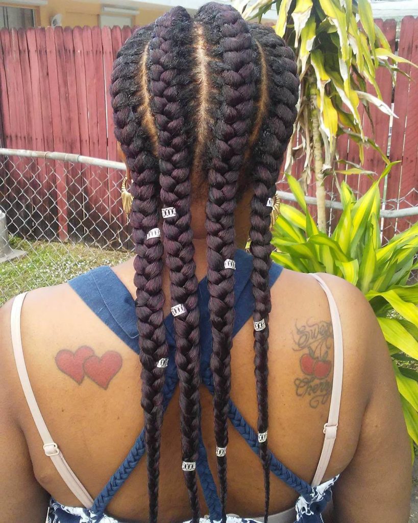 Goddess Braids Hairstyles