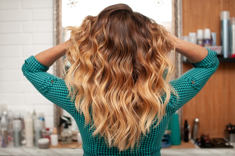 light caramel blonde ombre hair