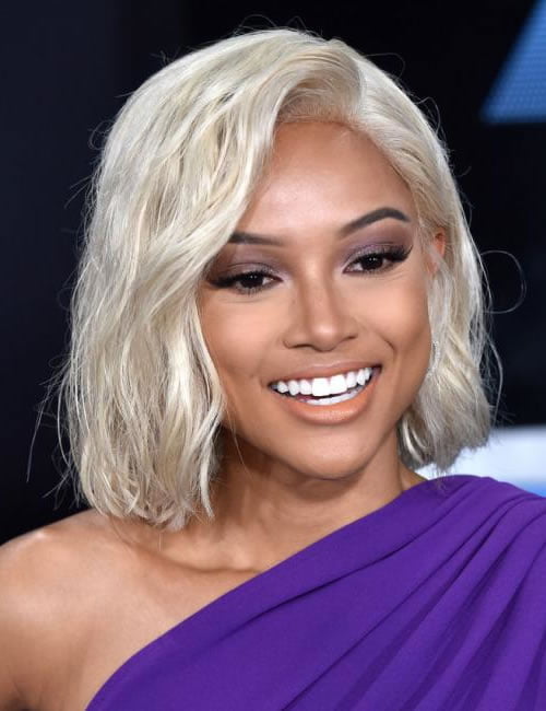 Blonde color short bob haircut 2019-2020