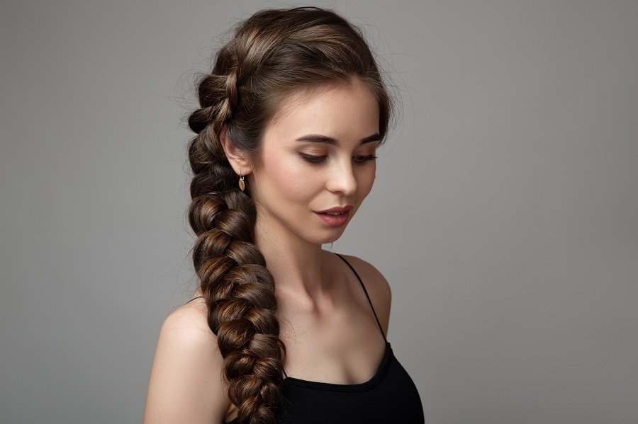 elsa braid for thick long hair