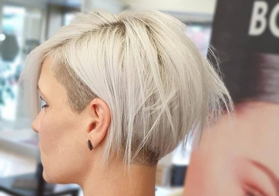 platinum pixie bob for fine hair