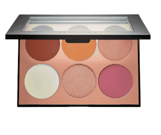 Makeup for dark skin: Cheek palette