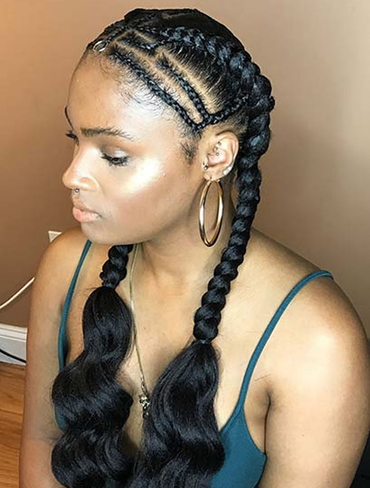 Braids hairstyles for black women 2019-2020