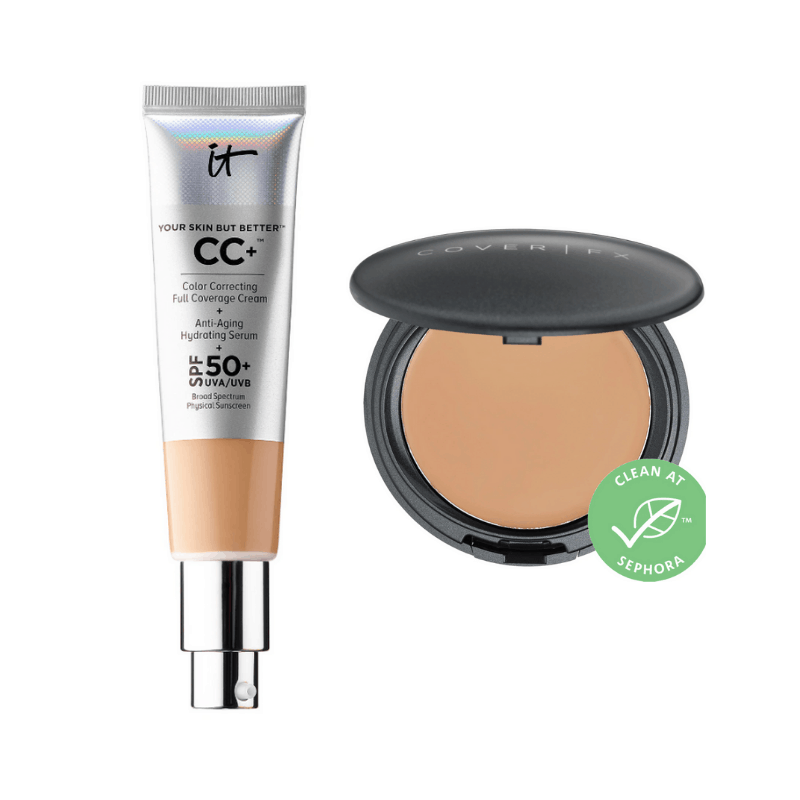 Best cream foundations - It Cosmetics your skin but better and Cover FX cream foundation