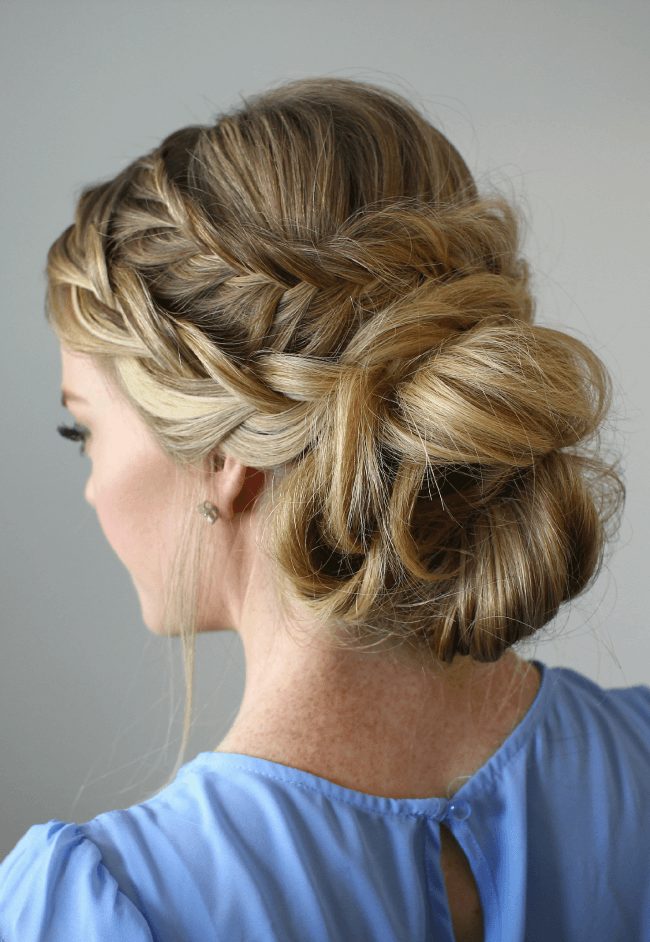 Messy Braided Updo