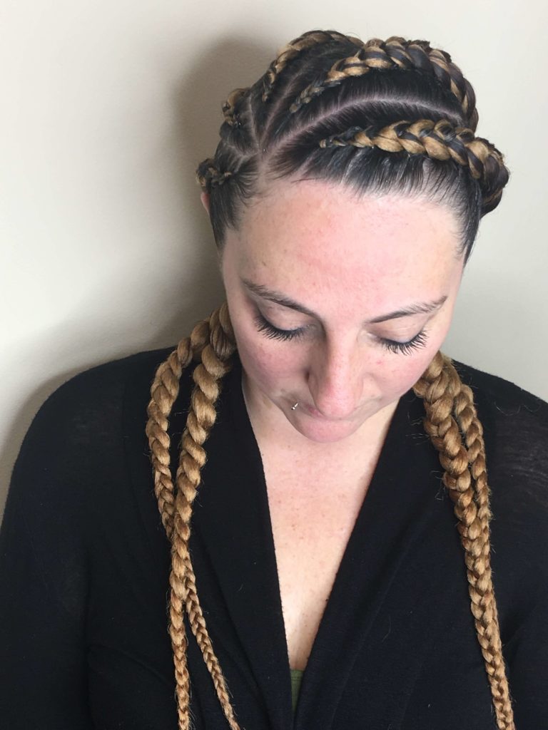 Five Cornrow Braids