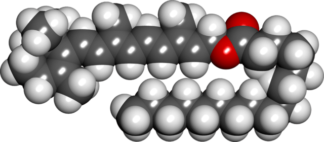 Retinyl Palmitate Spacefill Model