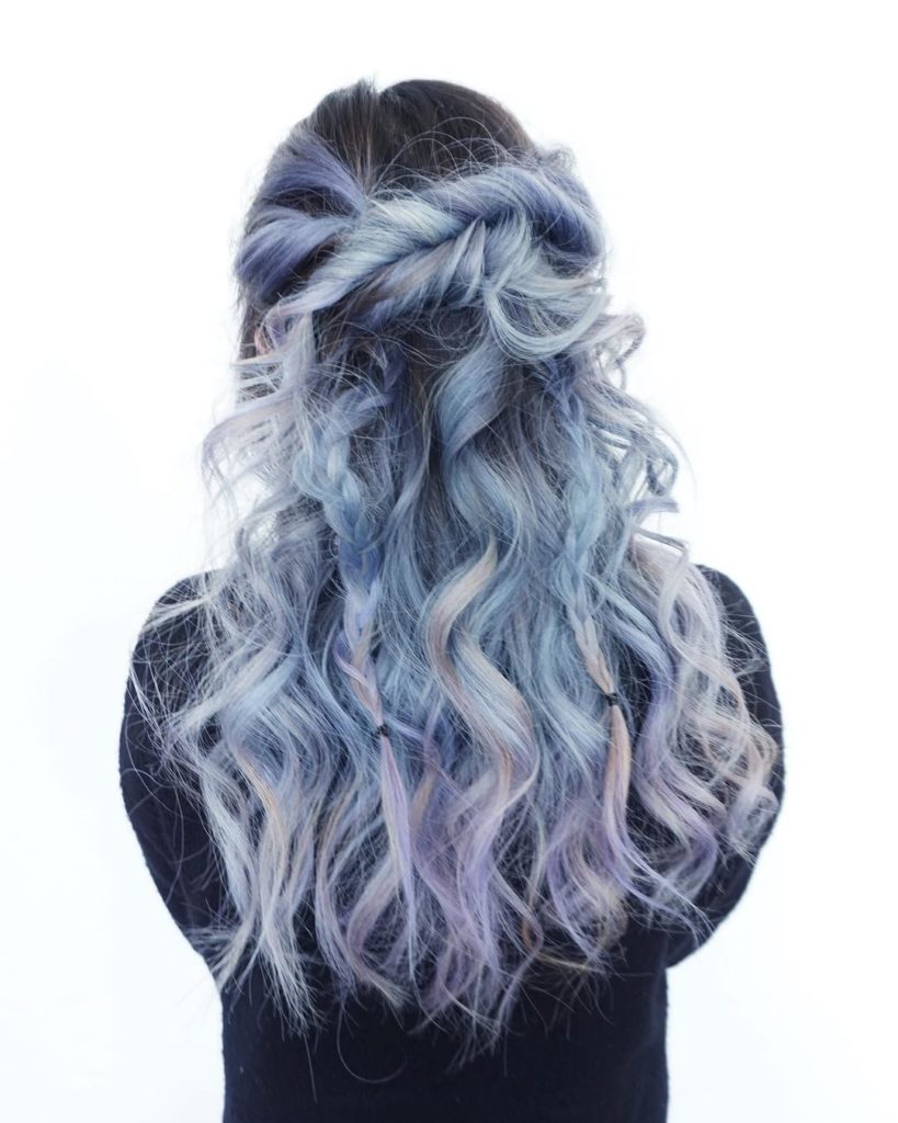 Pastel Blue Blonde - Hair Colors For Spring