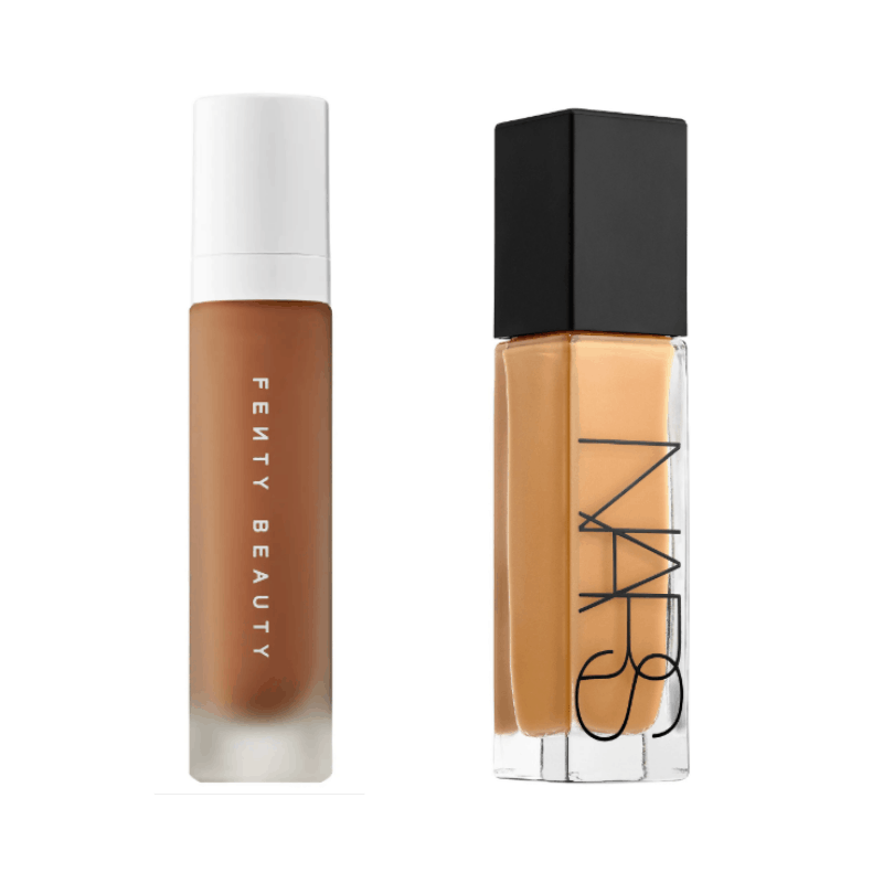 Best liquid foundations - Fenty Beauty Pro Filtr and NARS Natural Radiant