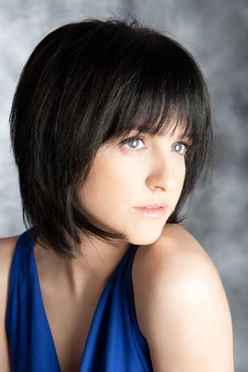 medium length haircuts with bangs