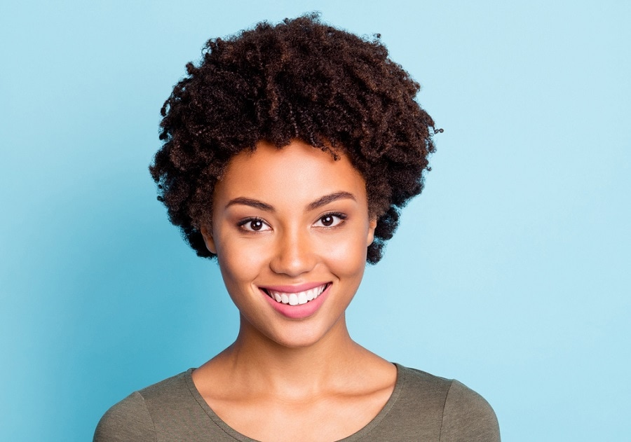 black women with coil hairstyle