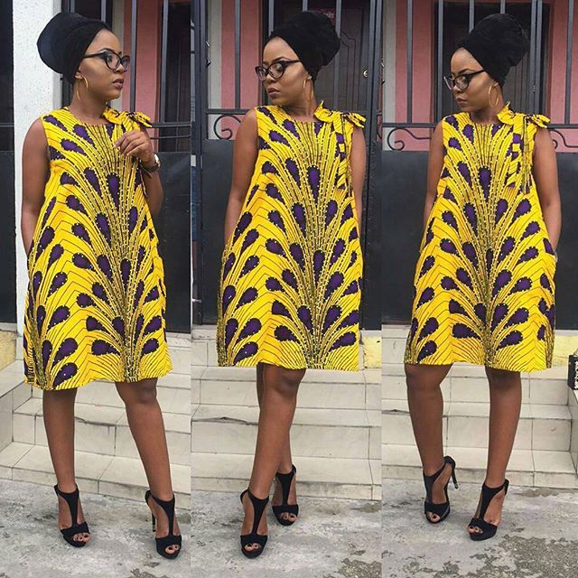 Ankara Short Gown Styles 