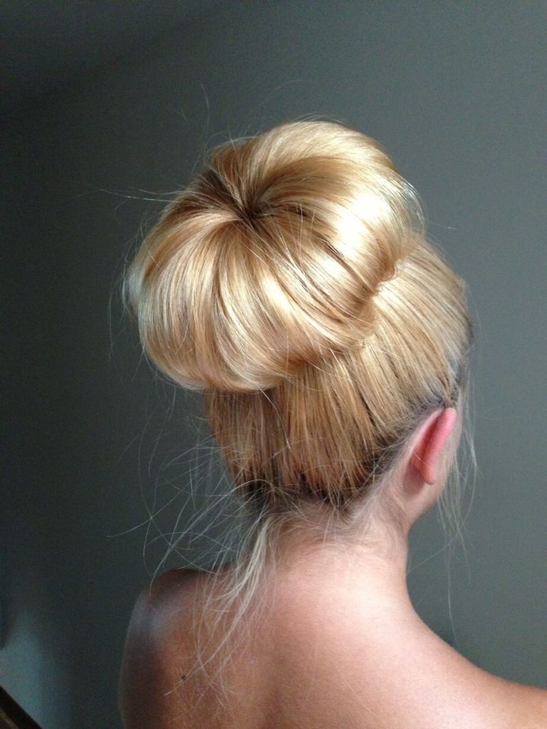 Sock Bun with Long Hair