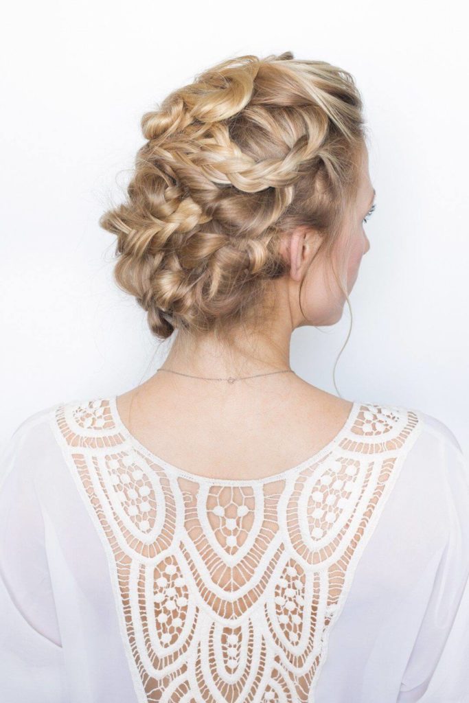 Messy Braided Updo