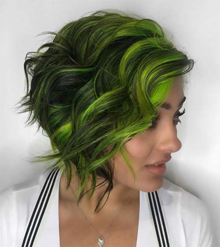 green balayage