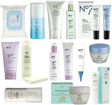 Boots No 7 products