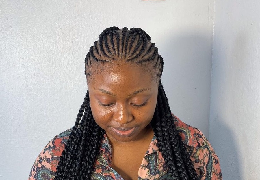 hairstyle with nigerian braids