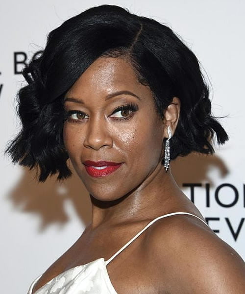 Regina King's side swept Hairstyles 2019-2020