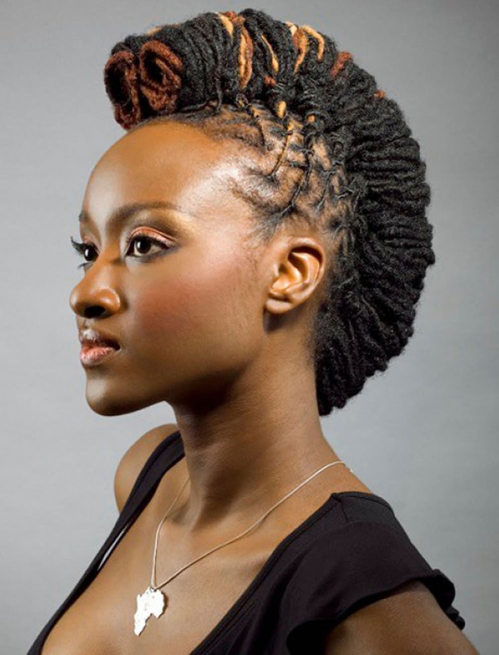 Mohawk black women hairstyles for summer 2018-2019