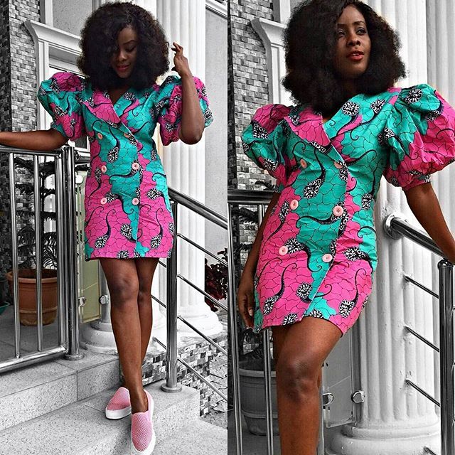 Ankara Short Gown Styles 