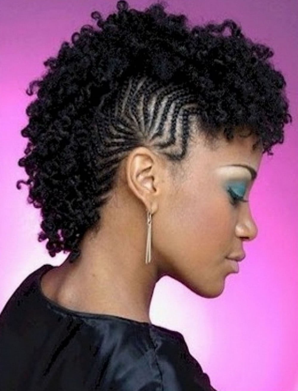 Mohawk black women hairstyles for summer 2018-2019