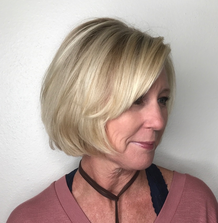 Bob haircuts for older women in 2022-2023