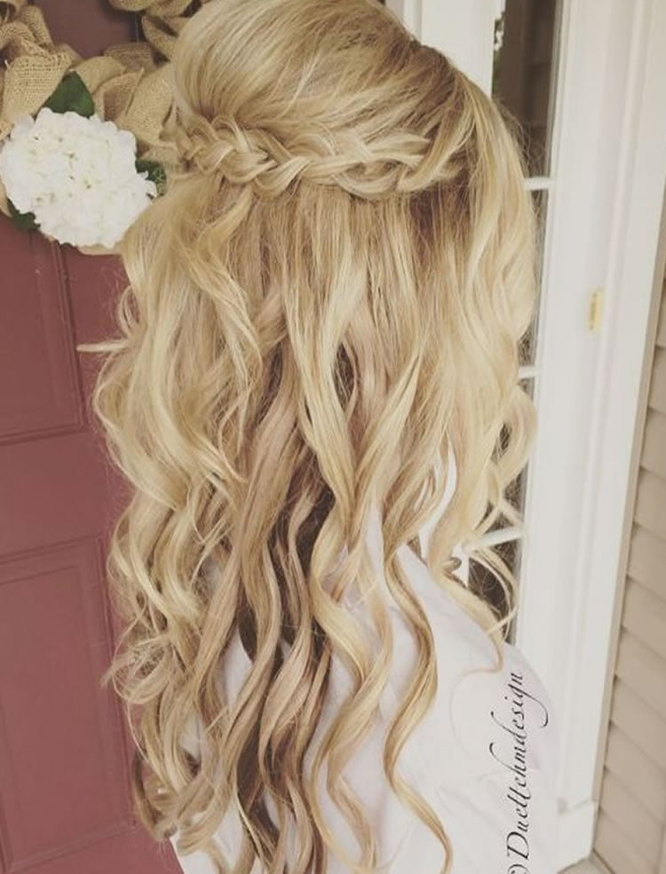 Unique Blonde Hair Colors For Braided Wavy Hair 2017