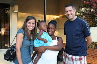 Daxton's birth mother and full sister, with his parents looking towards adoption