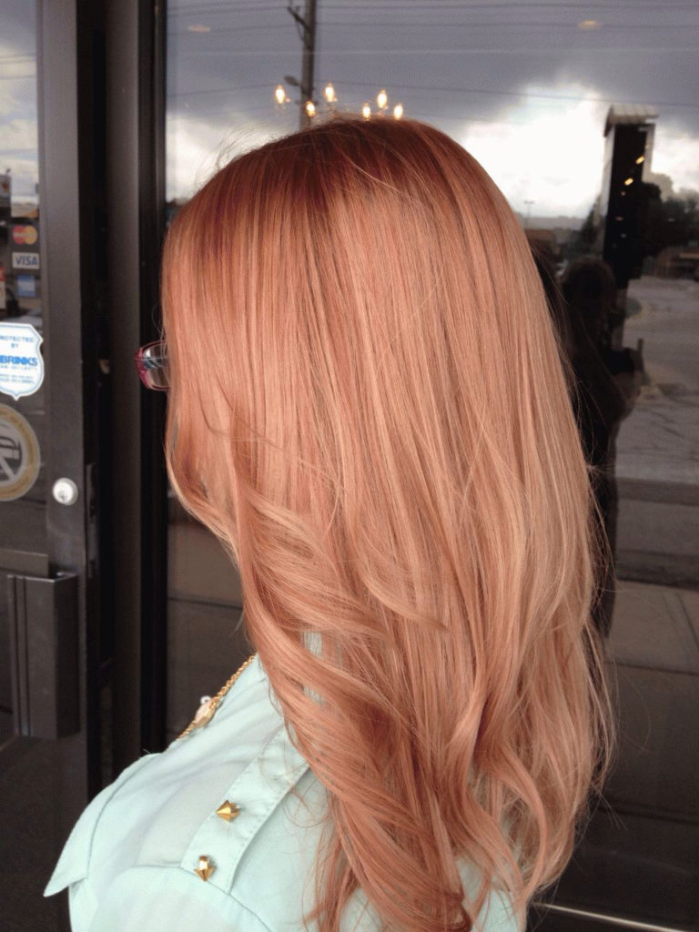 Rose Gold Hair Color