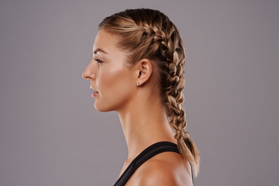 medium length boxer braids