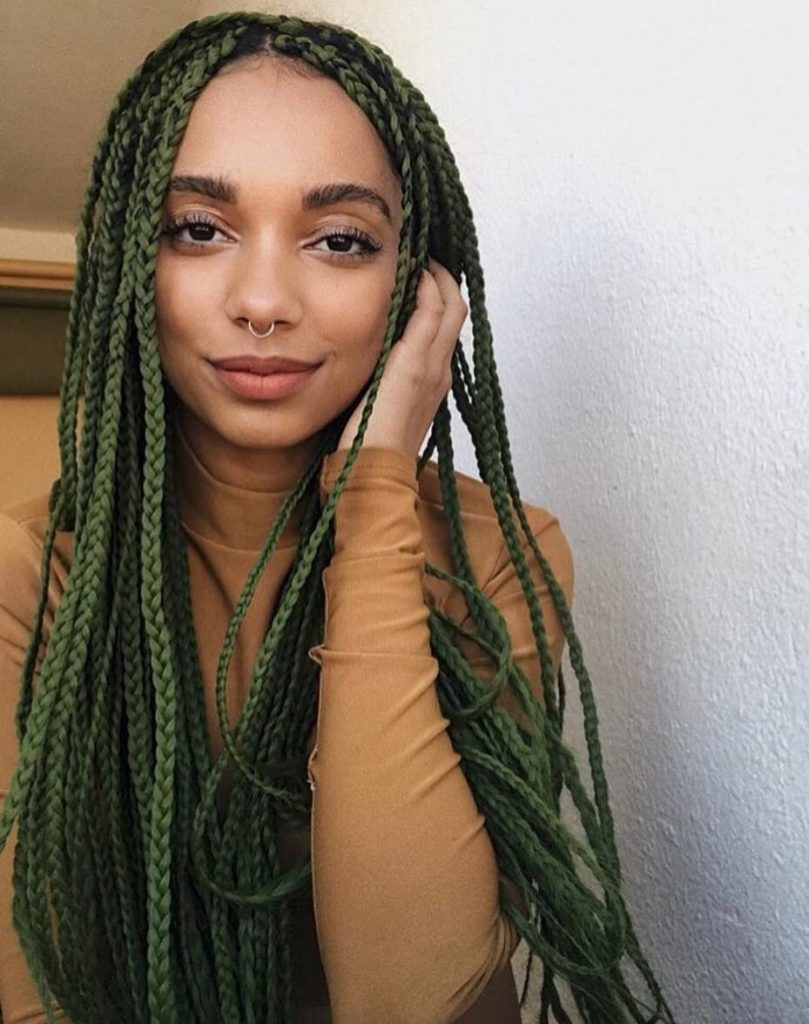 Green Box Braids