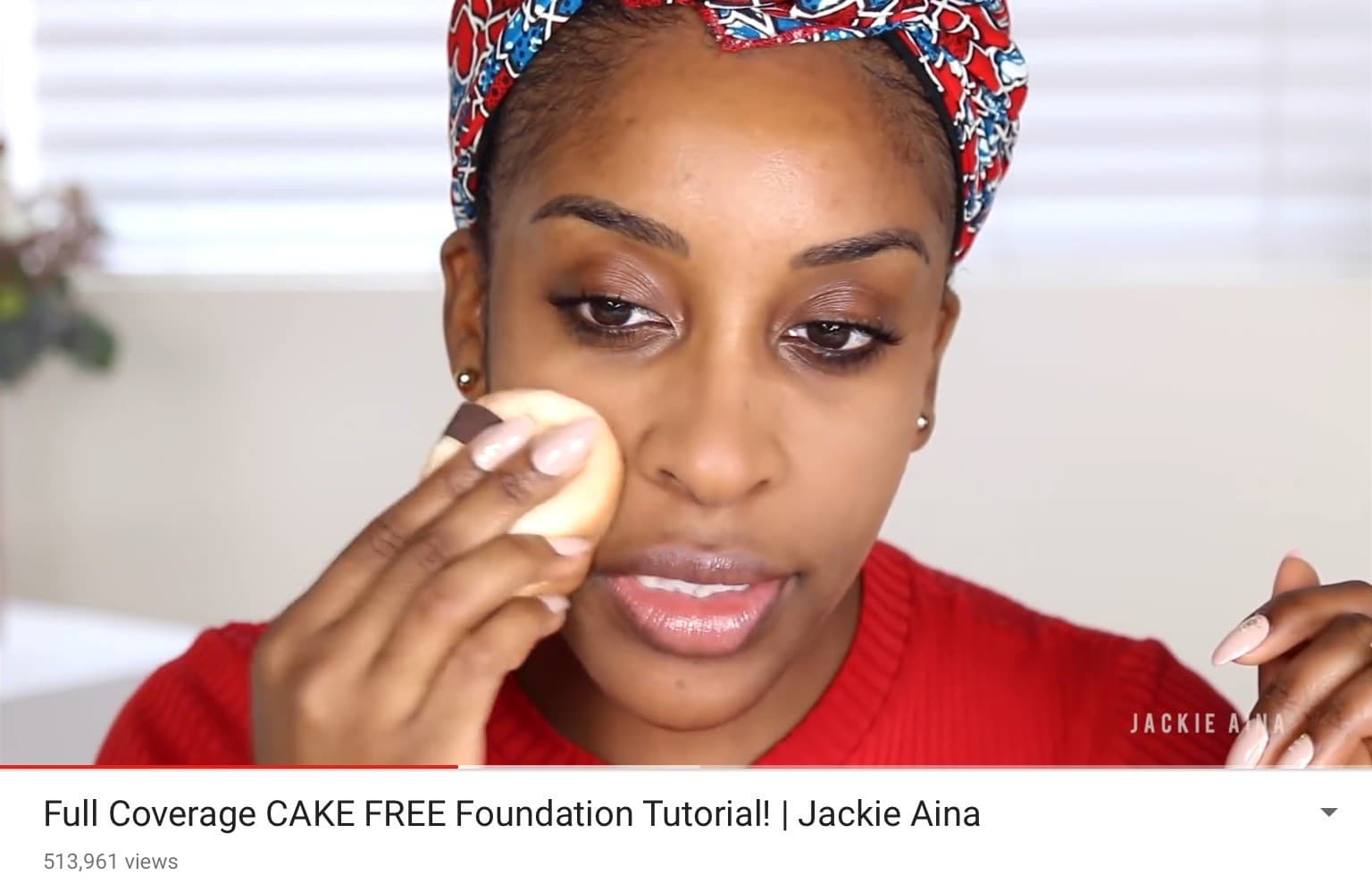 Jackie Aina YouTube Video Screenshot