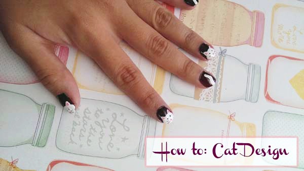 Cat nail art tutorial