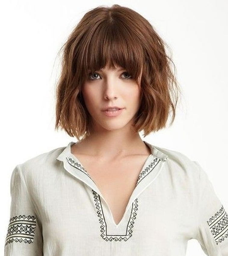 Wavy short bob hairstyle