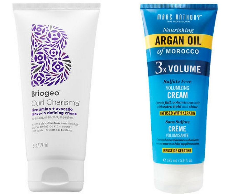 Best after shower creams for curly hair: Briogeo Curl Charisma leave in defining creme, Marc Anthony Argan Oil Volumizing Cream