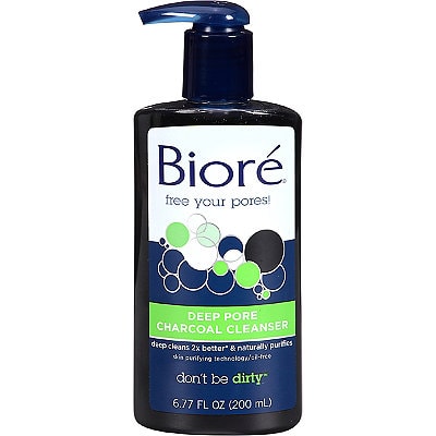 Biore charcoal cleanser