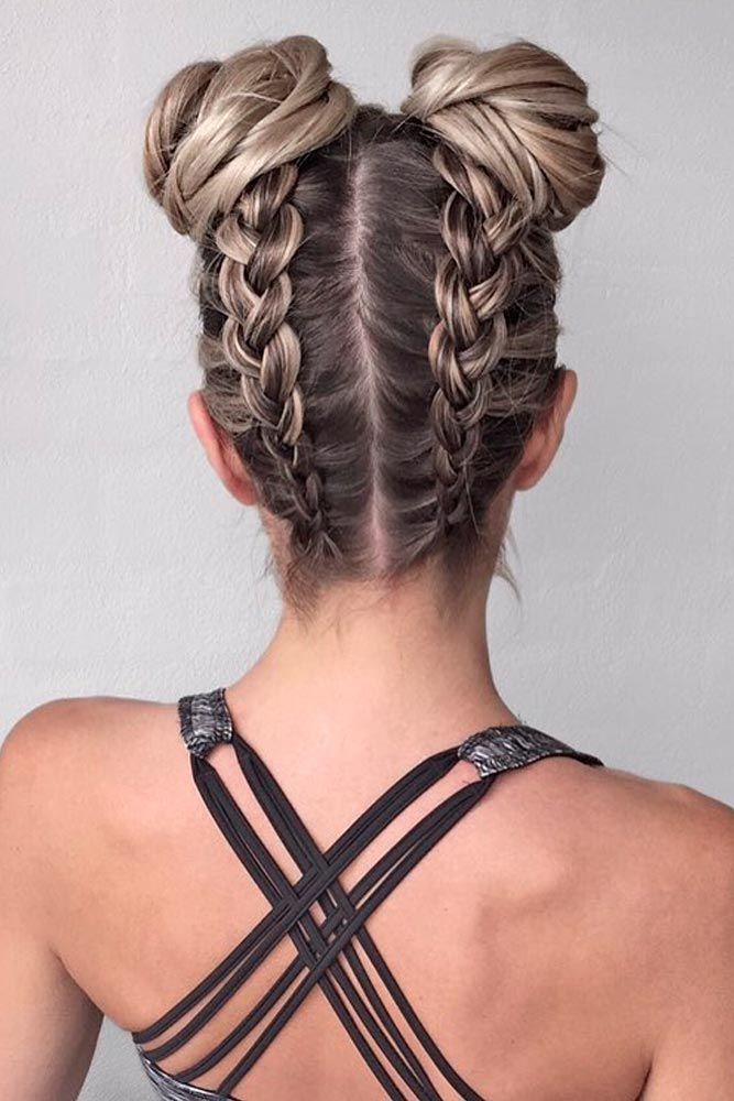 How to Create Braided Double Buns