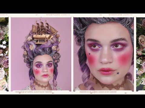 HOLY SHIP | Modern Marie Antoinette makeup transformation