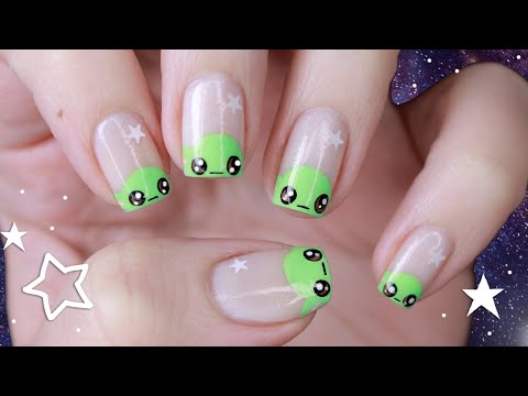 EASY BABY YODA NAILS *FORCE NOT REQUIRED!*