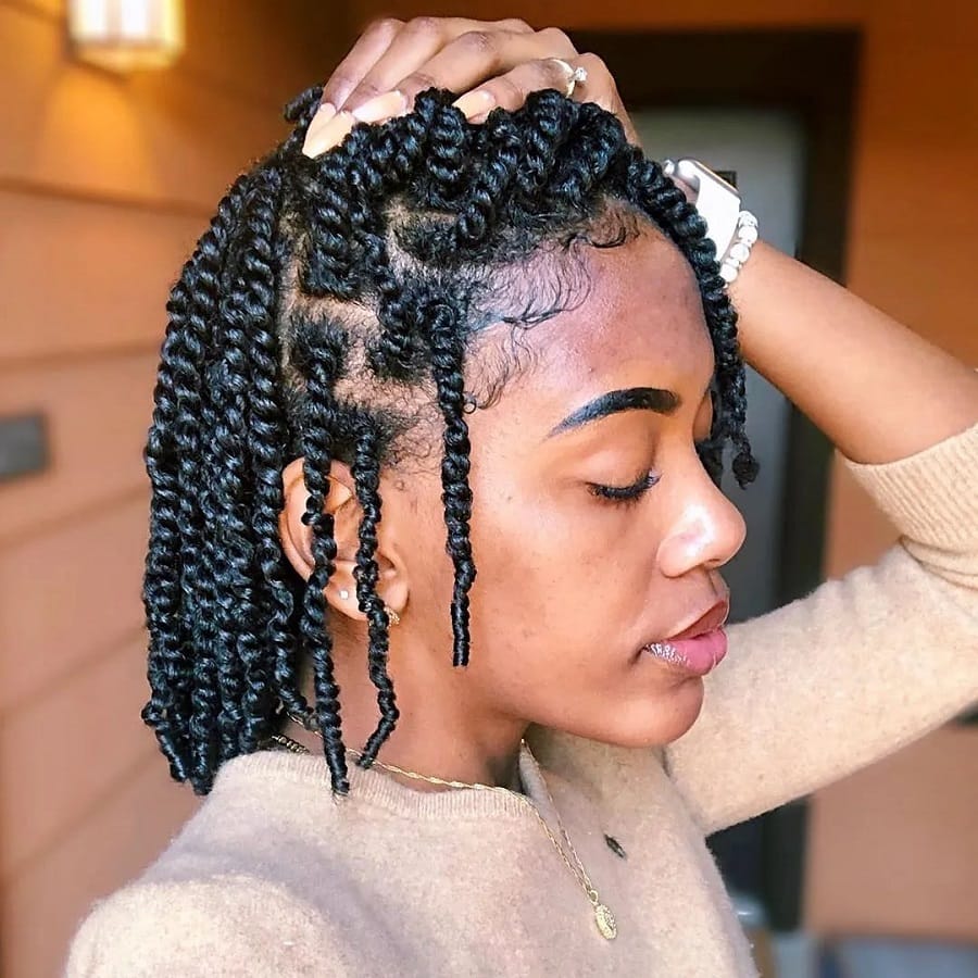 two strand kinky twist braids 