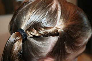 Twist-back Ponytail Twists #8