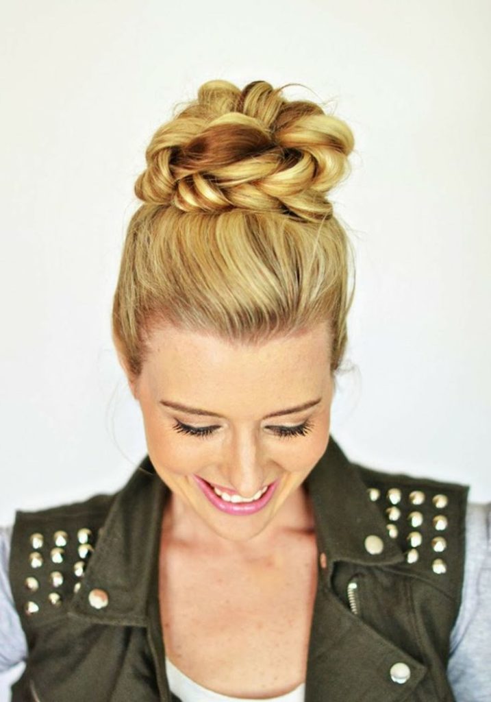 How to Create Braided Top Knot