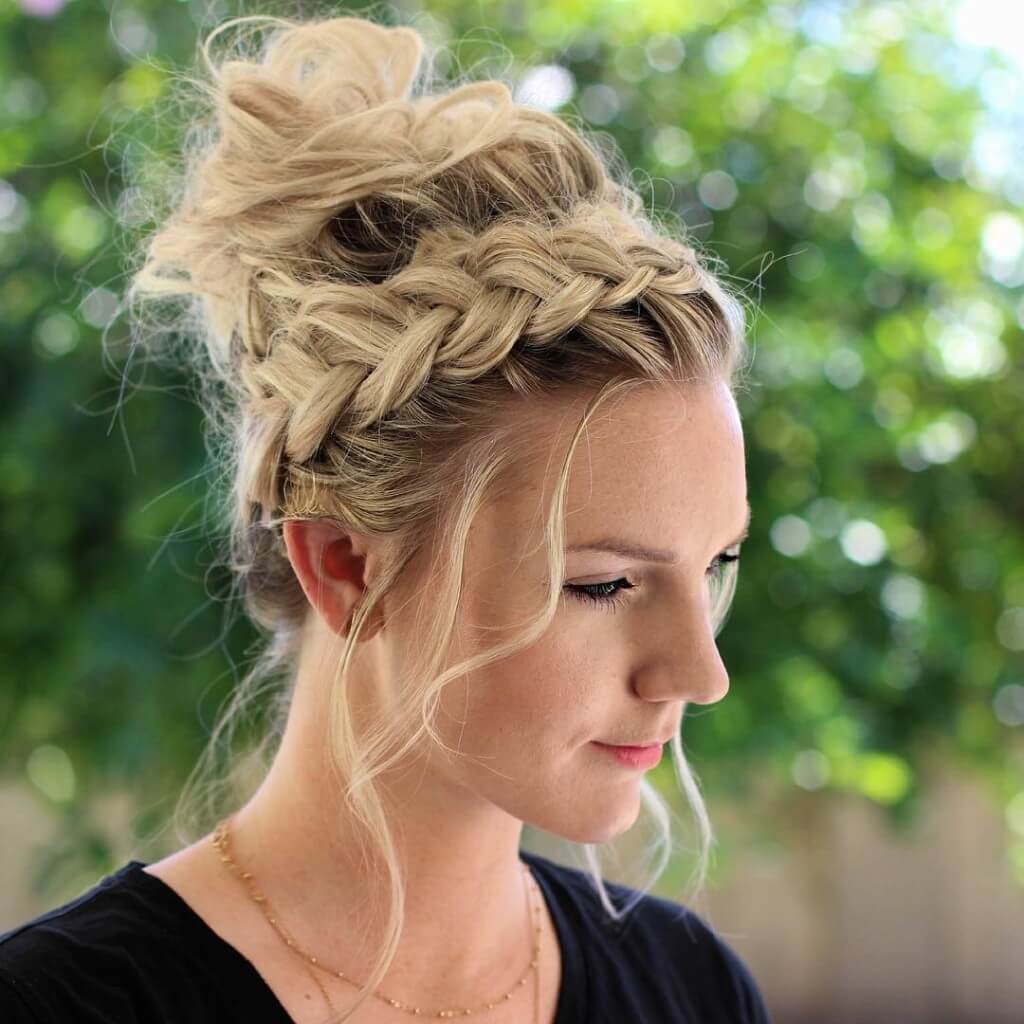 Messy Braided Updo