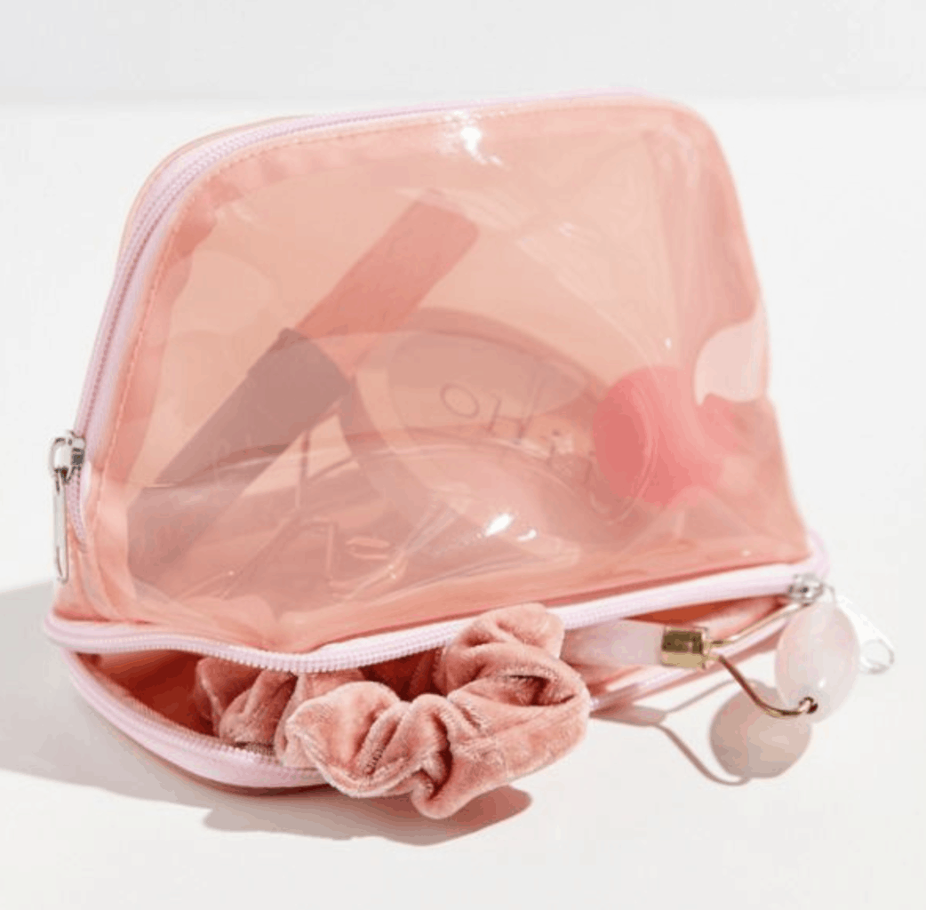 pink pvc bag