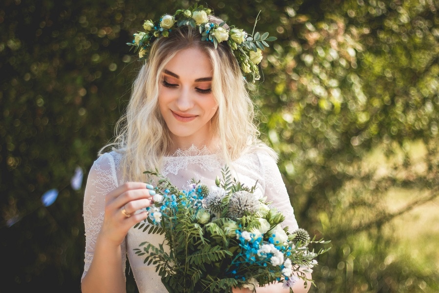 boho wedding hairstyle 